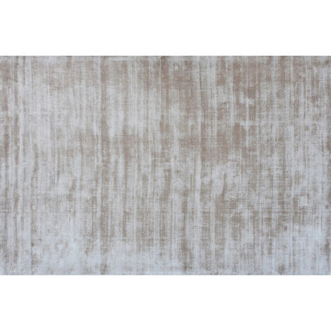Handgewebter Viskoseteppich Used 90 x 150 cm - Ivory