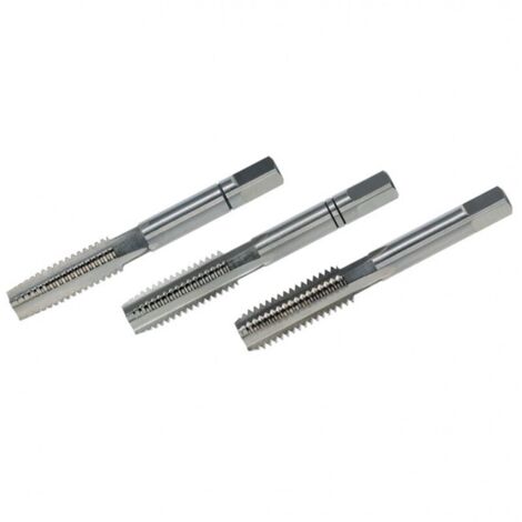 Handgewindebohrer 3-tlg. Satz DIN 352 HSS-G - BSW 1.1/8 x 7