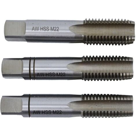 Handgewindeschneider awtools m10x1.50 HSS M2 3 Stück