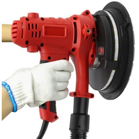 Handheld Drywall Sander Walls Plaster Ceiling Sander + LED Halo Lighting System