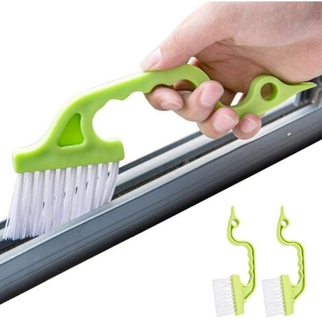 Crevice Gap Cleaning Brush Tool, 6pcs Hand-held Groove Gap Cleaning Tools,  2 in 1 Dustpan Cleaning Brushes, Shutter Door Window Track Kitchen Cleaning