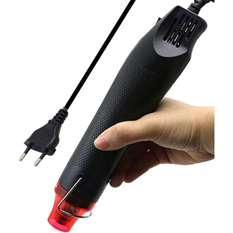 Handheld Hot Air Gun, 2m Ultra-Long Cable Portable Heat Gun for DIY Shrink Wrapping, Plastic, Fabric, etc.