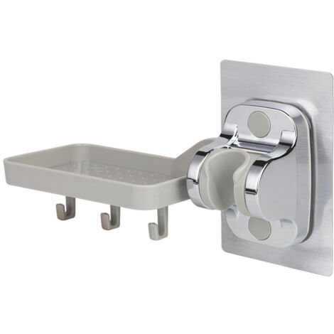 Handheld Shower Holder No Drilling Shower Head Holder Strong Adhesive Handheld Shower Bracket Adjustable Angle (Multifunctional)