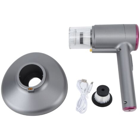 Handheld Vacuum Cleaner 2600mAh UV C Lamp Dust Mite Removal Vacuum Cleaner for Home Purple Gray