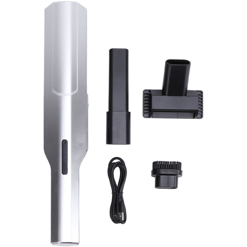 Handheld Vacuum Cleaner Portable Cordless High Suction Power Brushless Motor for Home Car Use Silver