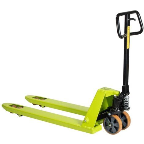Handhubwagen, grün, 2,5 t - Gabeln 1150 x 525 mm - Schnellhub mit nur 3 Hüben - Lieferung und Logistik - TMB41AV0100