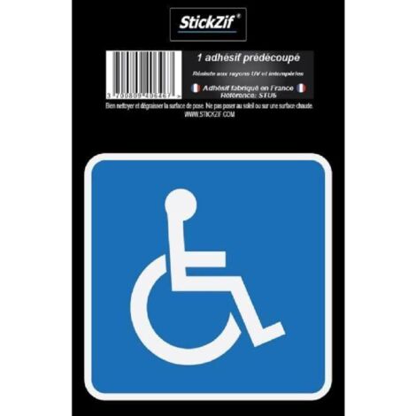HANDICAPE Adhesif pre-decoupe Dimension 8.5 x 8.5 cm Resistant