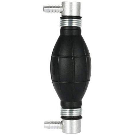 Handkraftstoffpumpe aus Gummi – Kraftstoffvorpumpe für Autos, Motorräder und Boote, 10 mm (Schwarz)