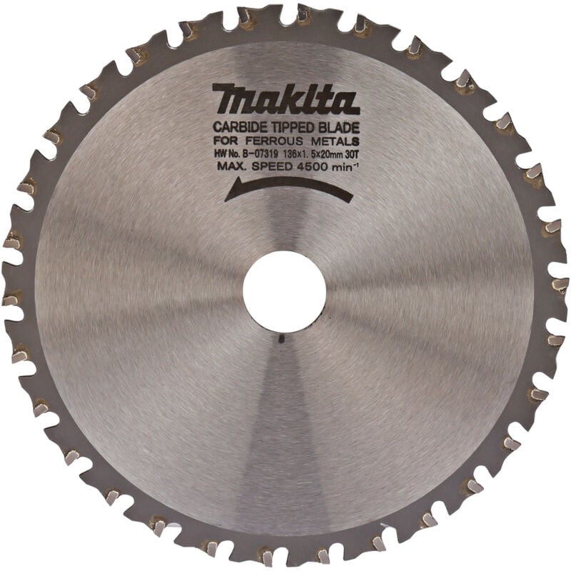 Image of Makita - B-07319 Specialized TCT-Kreissägeblatt 136 x 20 mm 30T Metall