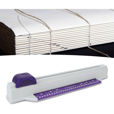 Handkurbel-Locher und Bindemaschine - Komplettes Set zum Lochen und Binden von A4-Dokumenten mit 30 Löchern, ideal für Loseblattordner.