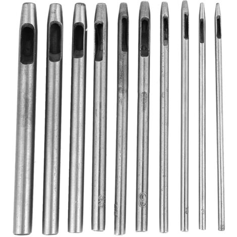 Handlocher für Leder, 10 Blütenblattformen, Lochwerkzeug für selbstgemachte Gürtel und Armbänder