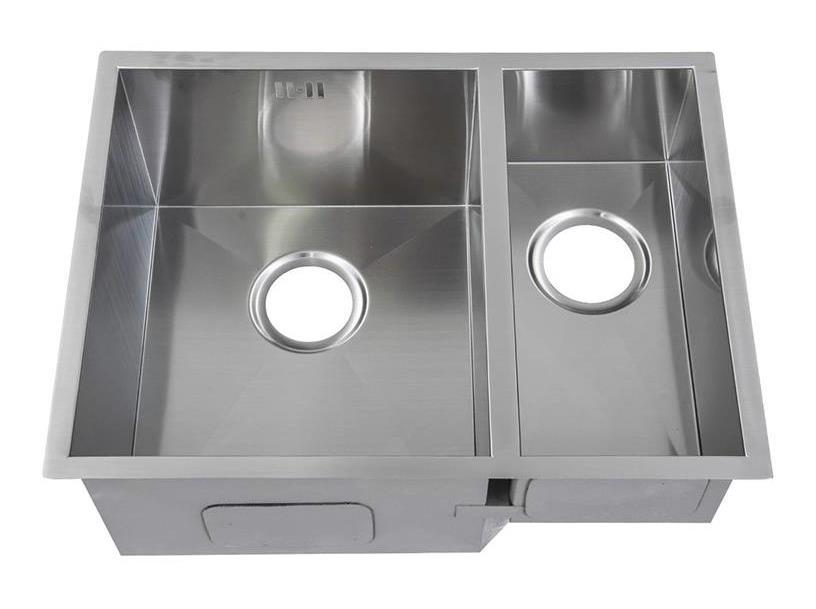 Handmade 1 5 Bowl Satin Stainless Steel Undermount Kitchen Sink 58 5 X 44 Ds009l