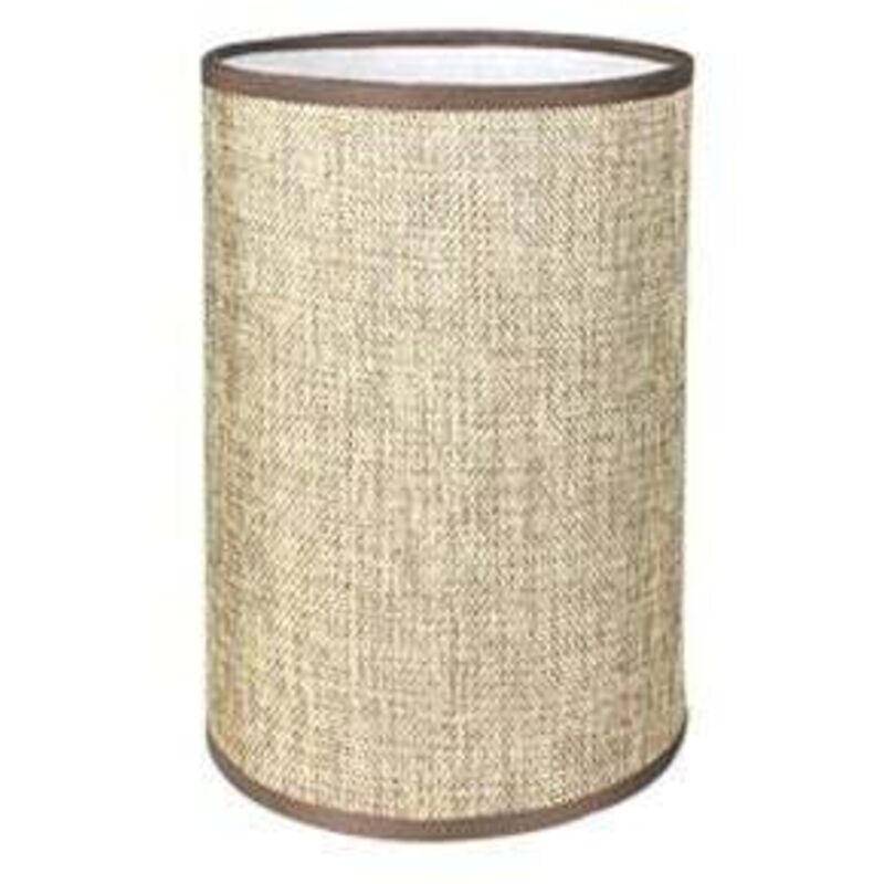 Image of Handmade Linen Cylindrical Lampshade for Table&hellip;