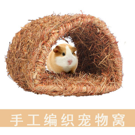 Handmade woven pet beds for rabbits, chinchillas, guinea pigs, and other pet supplies available for dropshipping.