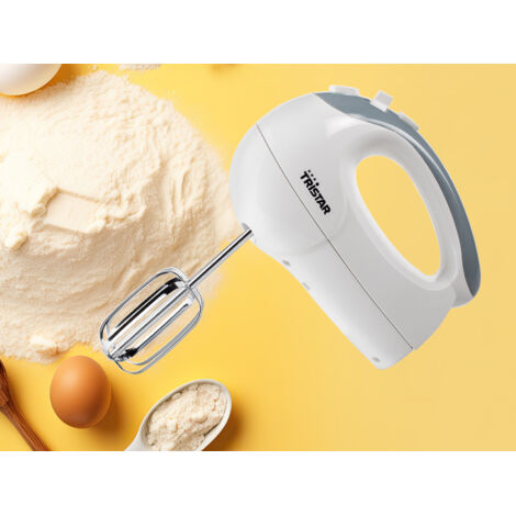 Handmixer Kunststoff, 5 Stufen Turbofunktion, 2 Knethaken 2 Quirle, 200Watt