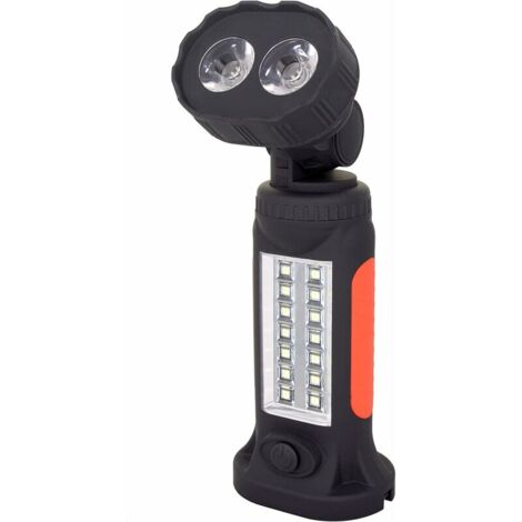 Hands co.ukee COB LED Torch Garage Torch with Adjustable Stand, Hook and Magnet Base