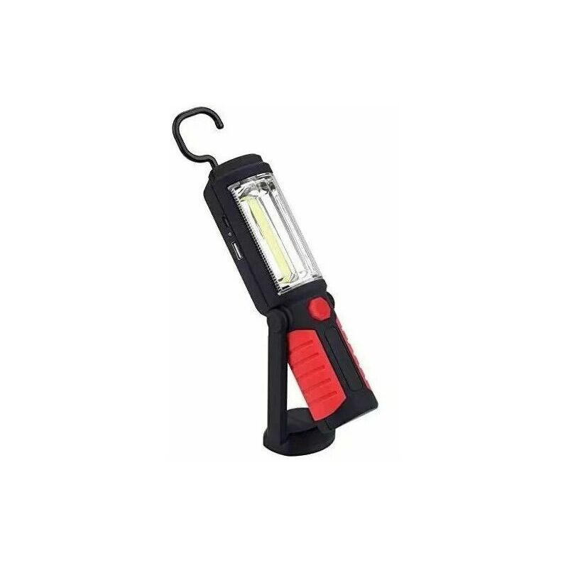 Hands-co.ukee Rechargeable led Torch [new version 2018] 3W cob led Work Light 2 in 1 Flashlight for Camping / Hiking / Car / Garage / Workshop, Two