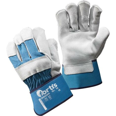 Handsch.Digger, Rindspalt leder, Gr.9, FORTIS