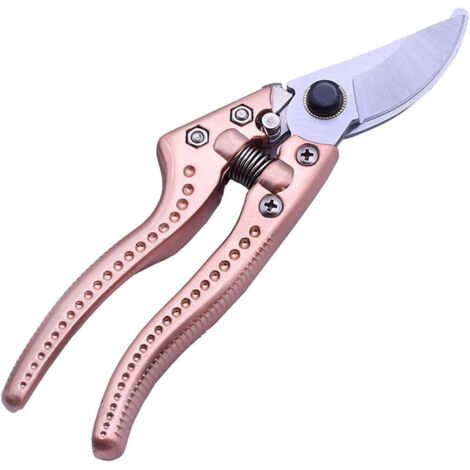 Handschere, professionelle Gartenschere, scharfe Klinge aus hochkohlenstoffhaltigem legiertem Stahl, ergonomischer, rutschfester Griff