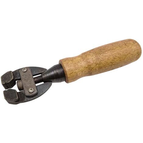 Handschraubstock mit Holzgriff, 135 mm