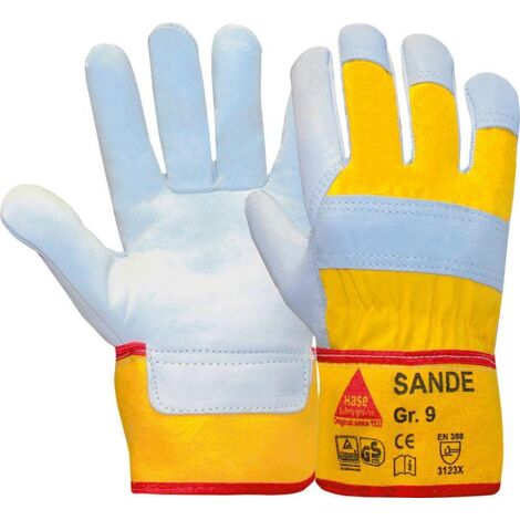 Handsch.Sande, Rindleder, Gr.10