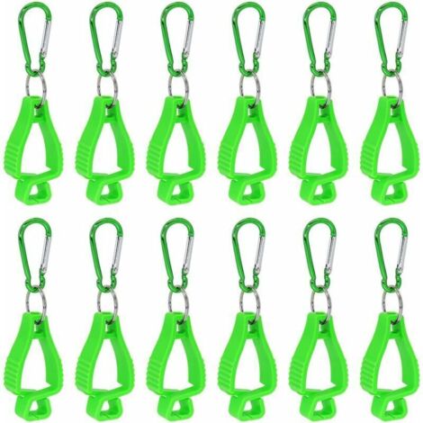 Handschuhclips für Arbeitshandschuhhalter. Handschuhgürtel mit Metallkarabinern für Bauarbeiter. Clips