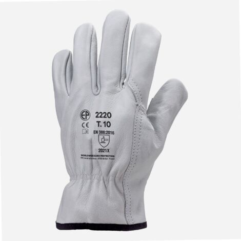 Handschuhe für Handhabung, Meisterschaft aller Blumen, Rindleder, Standardgröße 9 - Abziehbar