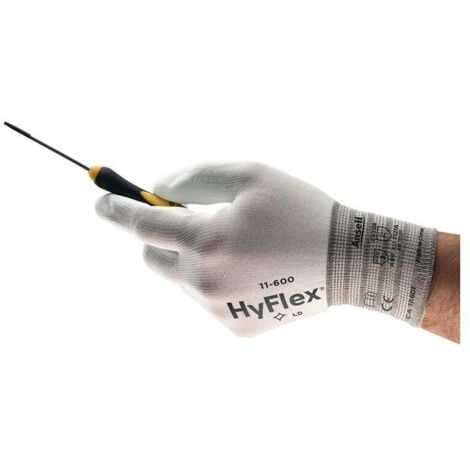 Handschuhe HyFlex 11-600 Gr.7 weiß EN 388 PSA II Nyl.m.PU ANSELL