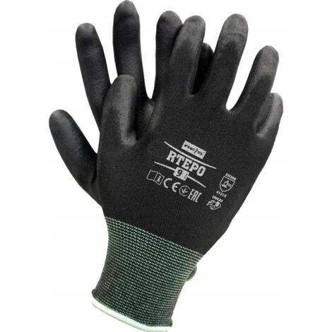 Handschuhe POLYURETHAN RTEPO Arbeitshandschuhe Größe 8