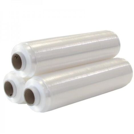 Handstretchfolie Breite 430mm Länge 600m transparent randverstärkt S.8µ TRANSPAK