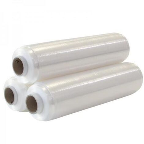 Handstretchfolie Breite 430mm Länge 600m transparent randverstärkt S.8µ TRANSPAK
