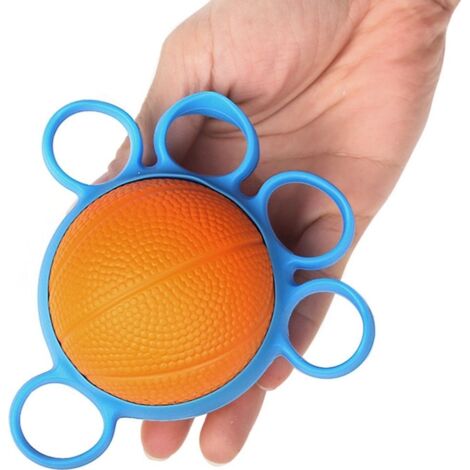 Handtrainer Doigt Ballon à la Main,les Balles de practice,Griffbälle,Main Trainingsgerä Antistressbälle,Main Thérapie Balles de practice Doigt Tonique Soulage le Stress (orange)