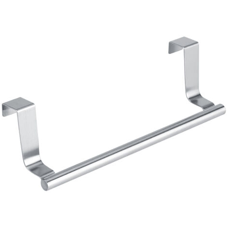 Handtuch-/Besteckhalter aus Edelstahl 430 - Aufbewahrungsgestell für Schrank-/Küchen-/Badezimmertür (langes Modell 36 cm oder kurzes Modell 23 cm)