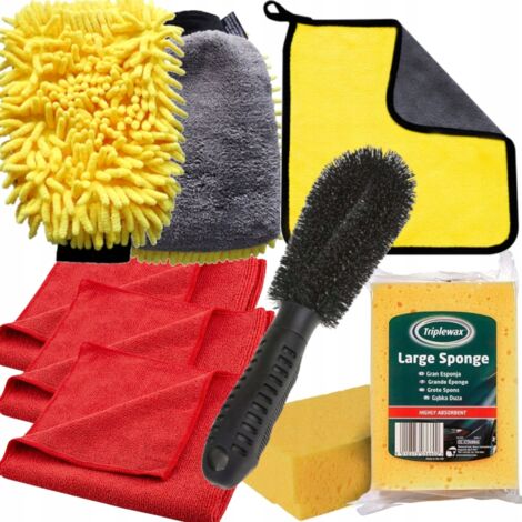 Handtuch-Handschuh-Bürsten-Set zum Waschen, Reinigen und Trocknen von Autofelgen