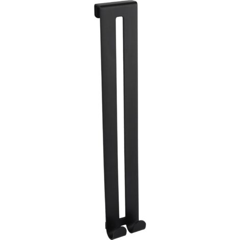 Handtuchhaken für Duschwand Heros, Handtuchhaken Dusche mit 2 Haken, Höhe 308mm, Stahlhaken für 8mm Duschwand