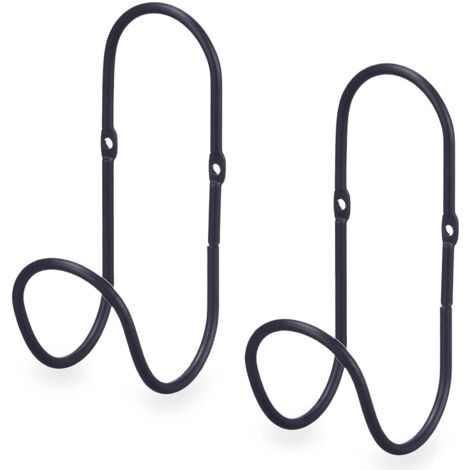 Handtuchhalter, 7 x 6 x 15,5 cm, 2er-Set