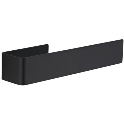 Handtuchhalter invite wand auf sticker edelstahl - schwarz - Tendance