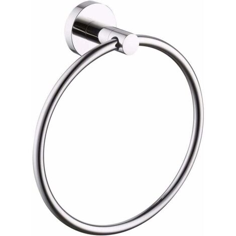 Handtuchringe zur Wandmontage, Badezimmer-Handtuchhalter, rund, polierter Edelstahl, A2180
