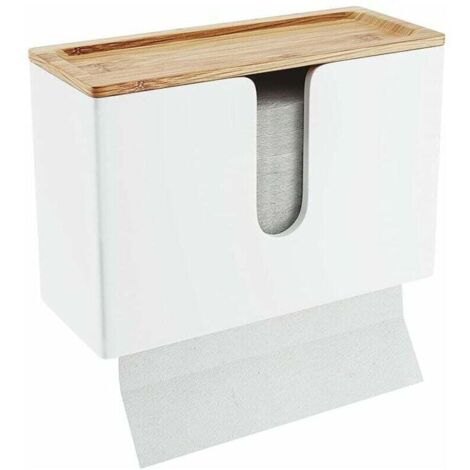 Handtuchspender zur Wandmontage, Papierhandtuchspender für Küche und Bad, Wand-Papierhandtuchhalter, Einzelblatt, V/C-Falz, nachfüllbar