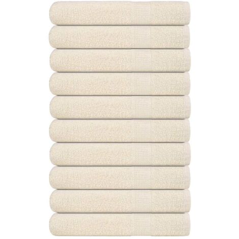 Handtücher FROGN 10 Stk. Creme 100x200 cm 360 g/m²