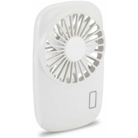 Handventilator, Mini-Ventilator, leistungsstarker kleiner tragbarer Ventilator, einstellbare Geschwindigkeit, wiederaufladbare USB-Kühlung, weiß