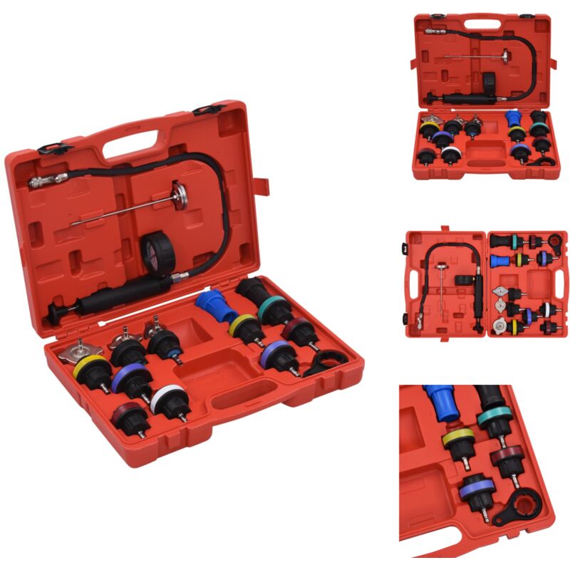 Image of Vidaxl - Handwerkzeuge - Living Druckprüfgerät für Kühlsysteme & Kühlerdeckel 18-tlg.