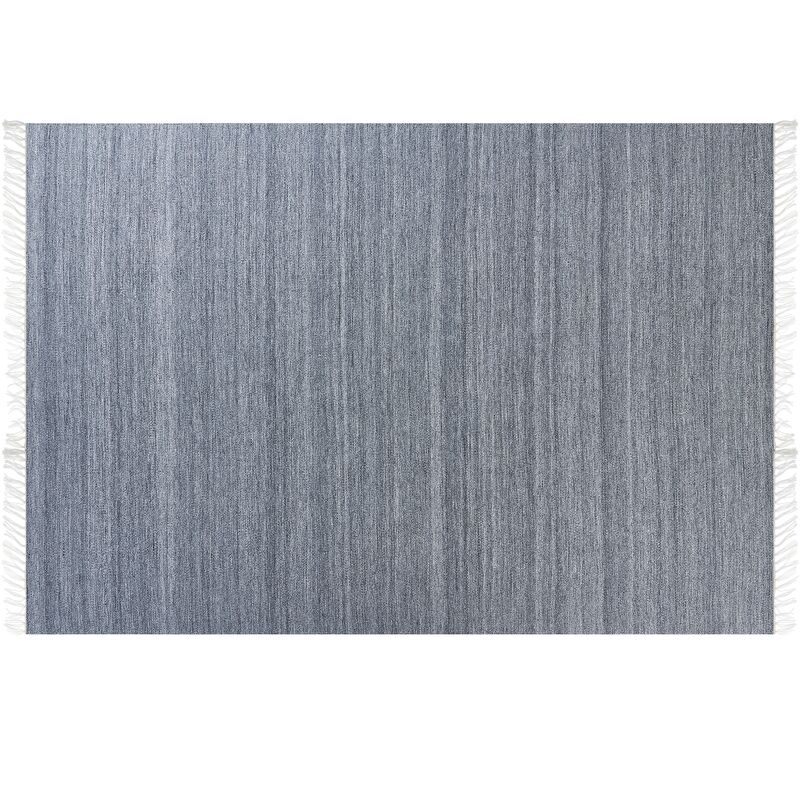 Beliani - Handwoven Area Rug Indoor Outdoor Recycled pet 160 x 230 cm Grey Malhia