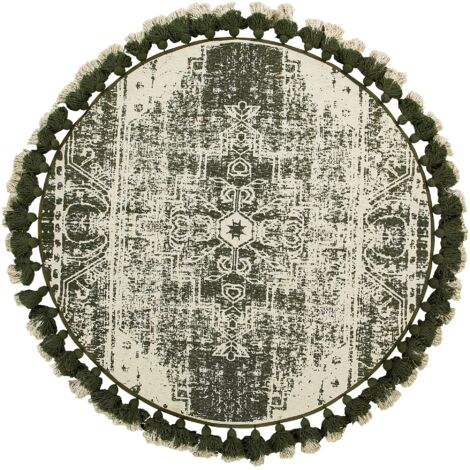 SUNDAR Oval Rug Braided with Recycled Fabric - L60 x W180