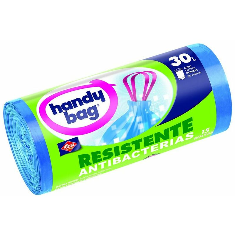 

Bolsas De Basura Handy Bag Antigoteo Antibacteriano (15 X 30 L)