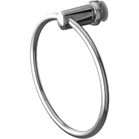Handy Ring Fasce - Portasciugamano per Scaldasalviette a Fasce (Tubi Piatti) - si Fissa Direttamente sul Radiatore a Fasce - Cromato