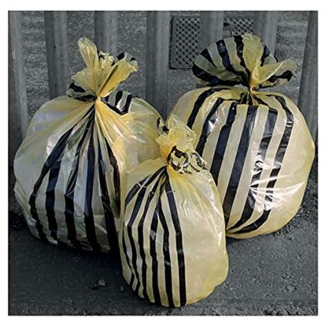Hanfare TSYB/1 Tiger Stripe - Sacchetti per rifiuti clinici, colore: giallo, 70 L (confezione da 50)