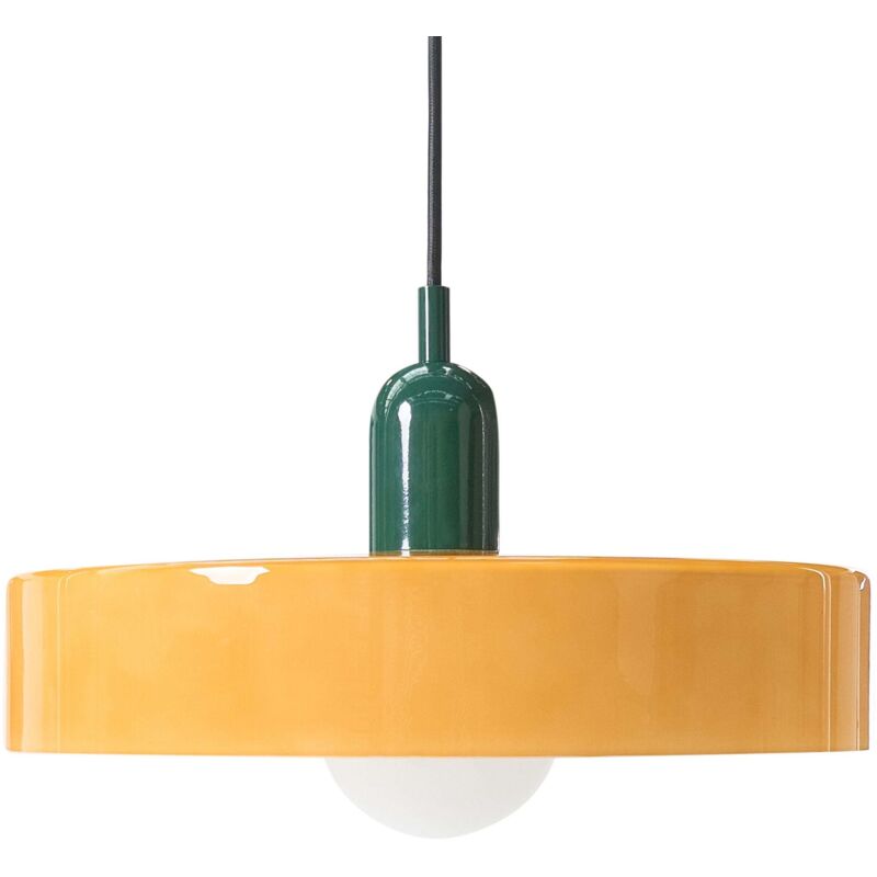Beliani Hängeleuchte Paala Glas Orange