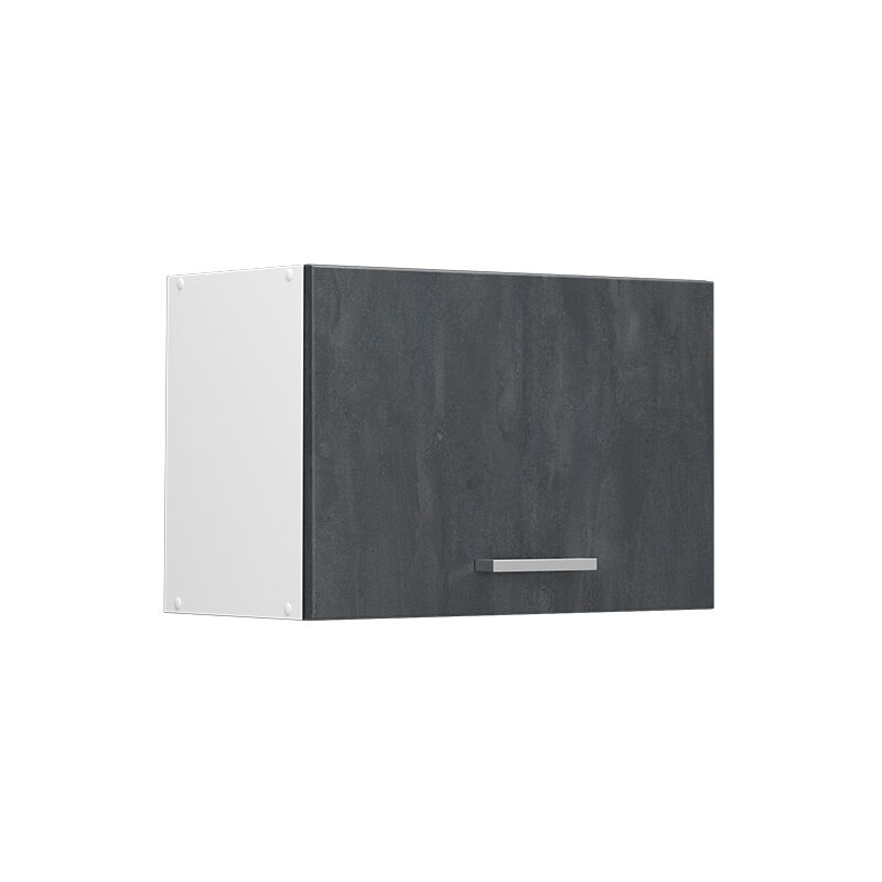 Vicco - Küchenoberschrank R-line, Schwarz Beton, 60 Cm Flach