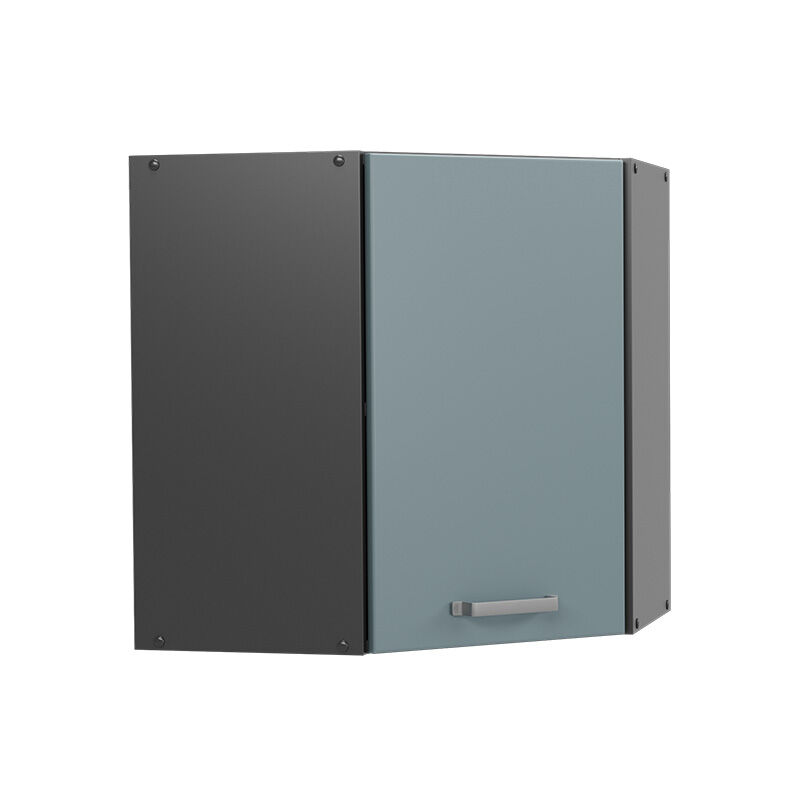 Vicco - Hochwertiger Hängeschrank R-line, Blau-grau, 57 Cm